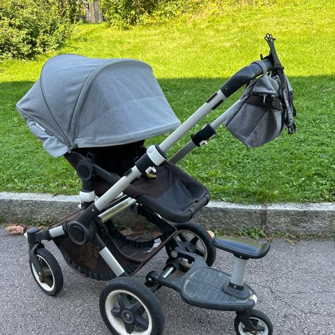 Bugaboo Buffalo med søskenbrett/ ståbrett