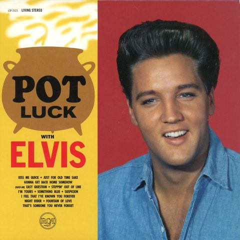 ELVIS - POT LUCK WITH ELVIS  - 2XCD's 7" Cover FTD With Booklet