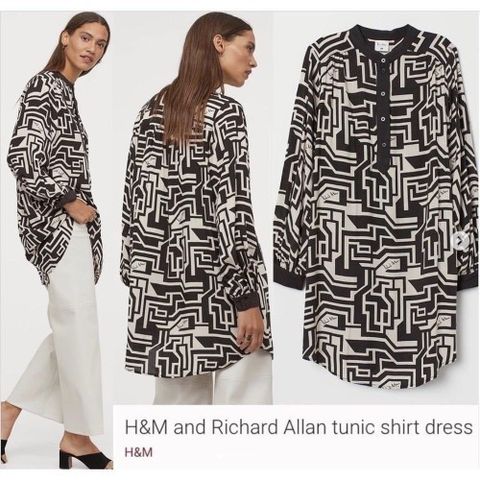 Ny H&M x Richard Allan kjole str 40