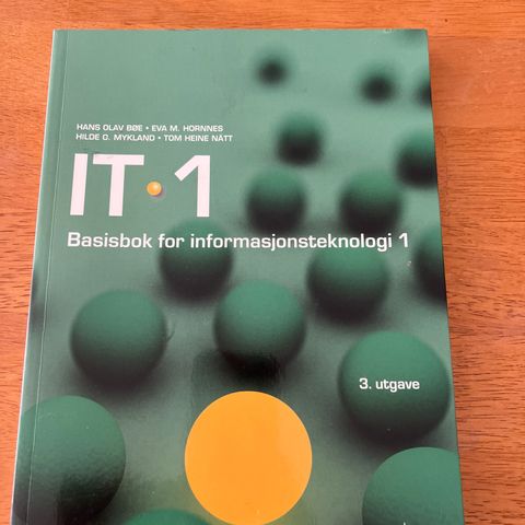 IT 1 Basisbok for informasjonsteknologi 1