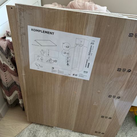 IKEA komplement hylleplate 75x58 4stk