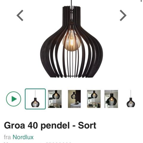 Pendel taklampe selges