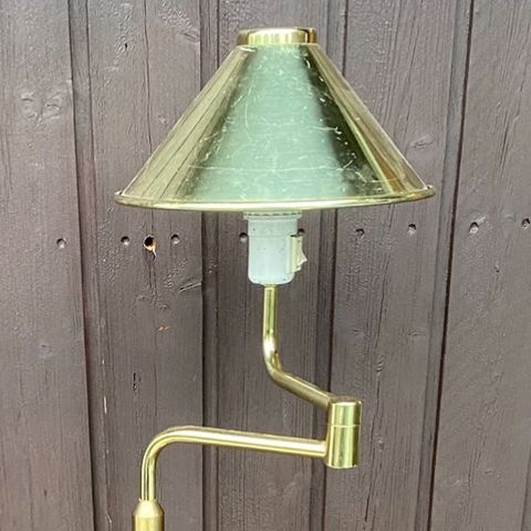 Vintage stålampe i messing