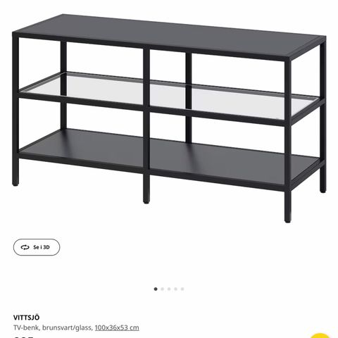 VITTSJÖ TV - benk IKEA