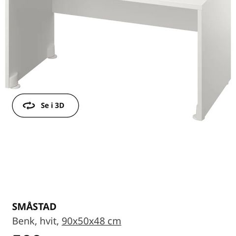 Stuva Smestad benk fra IKEA