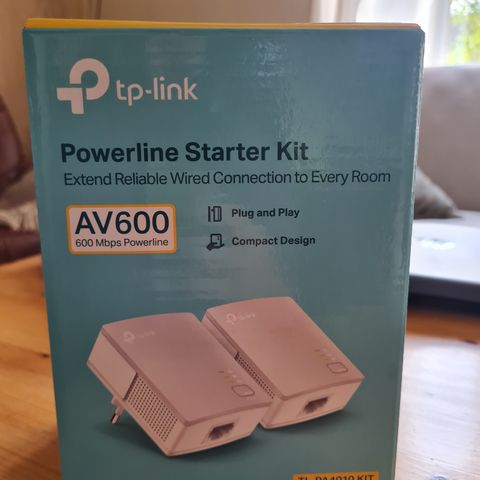 Tp-link powerline starter kit, ethernet overøring