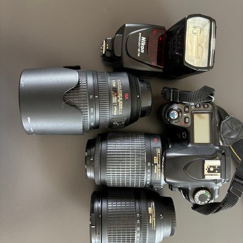 Nikon D80, Linser, blitz selges