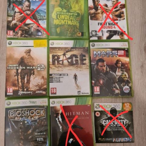 Xbox 360 spill samlet eller hver for seg