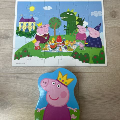 Peppa gris puslespill 24 brikker +3år