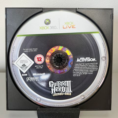 Xbox 360 spill: Guitar Hero III Legends of Rock [bare disken]