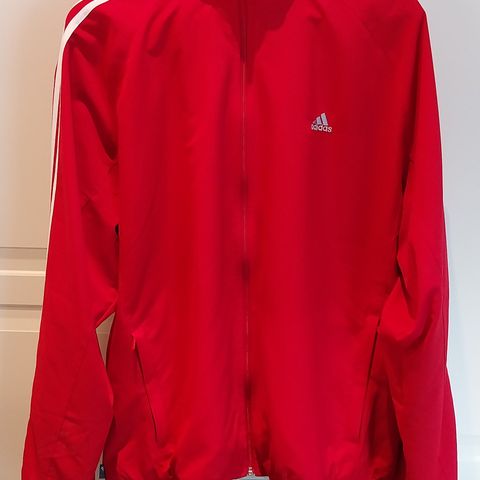 Adidas jakke xl rød