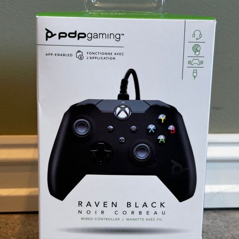 Xbox raven black noir corbeau gaming controller