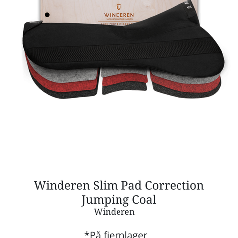 Winderen Slim Pad Correction Jumping Coal |- Stør- relse: 17