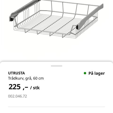 Utrusta trådkurv 60 cm