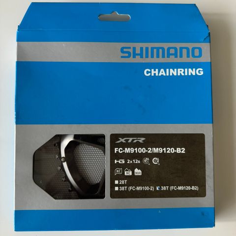 Shimano XTR drev 38T 2x12s