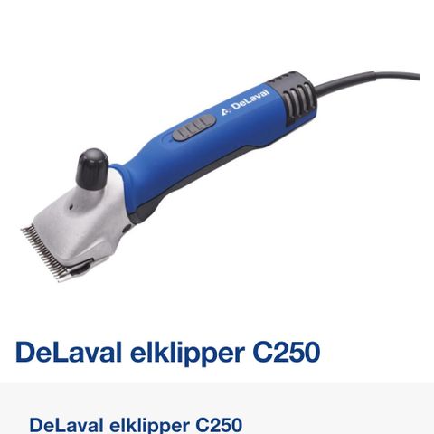 Delaval klippemaskin C250 selges