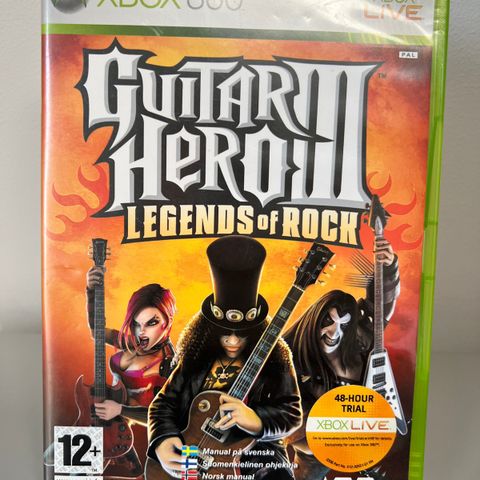 Xbox 360 spill: Guitar Hero III Legends of Rock