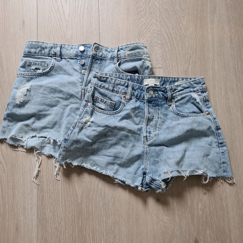 2 stk shorts fra HM. Str 38