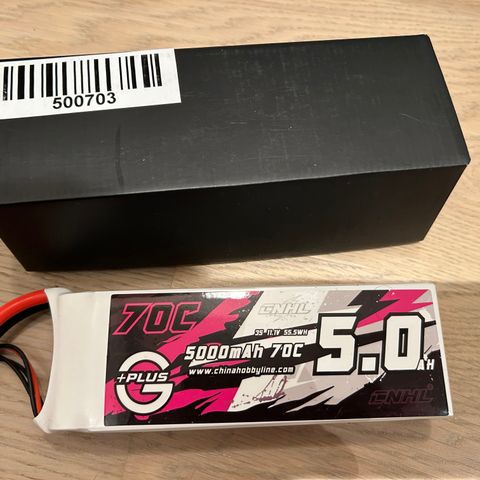 3S 5000mah 70C XT90 (nytt)