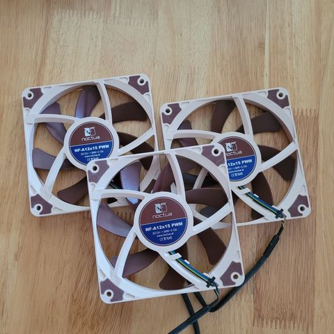 3 stk Noctua NF-A12x15 PWM