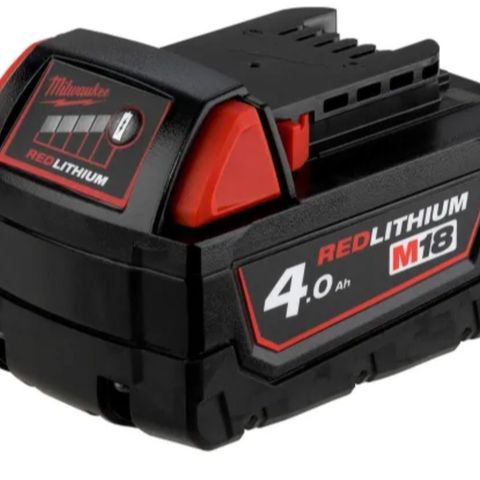 Milwaukee batteri 4.0Ah  Red Lithium - Ion M18