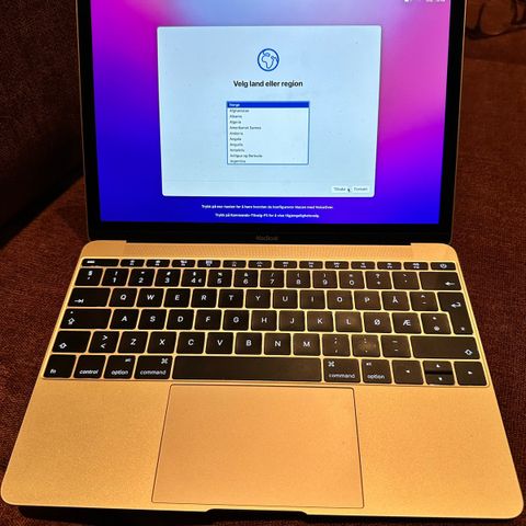 Macbook 12" Gull, 1,3 GHz, 512 GB SSD