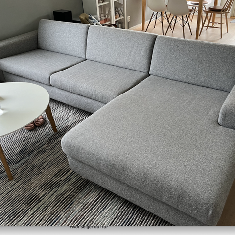 Bolia Scandinavia Sofa 3.5-seter med sjeselong høyre side