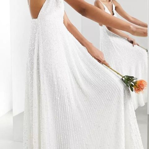 ASOS bryllup design josie embellished cami maxi wedding dress limited edition