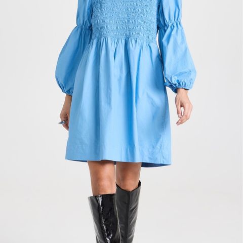 Ganni Cotton Poplin Smock dress selges