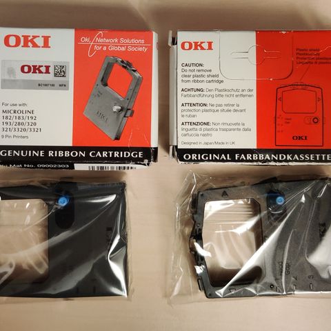 OKI Black Ribbon Cartridge for Microline (skriverbånd)