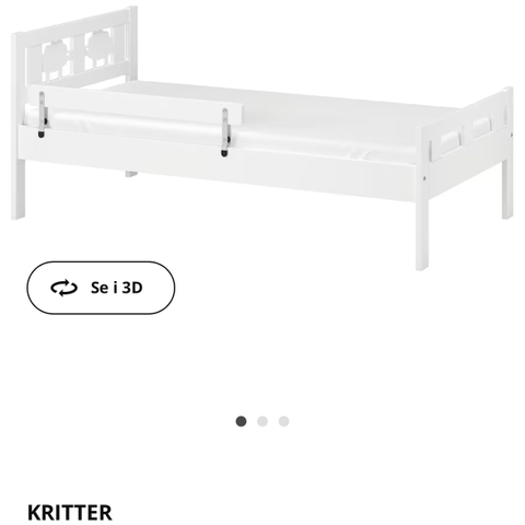 Kritter Barneseng fra IKEA med ny madrass