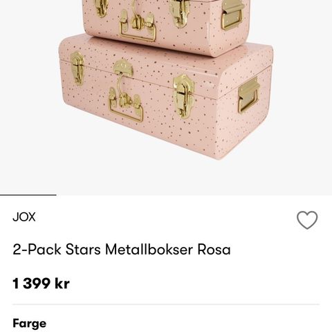 JOX metallkofferter - Rosa