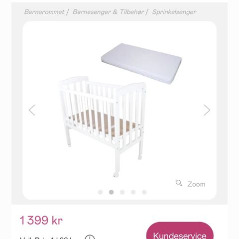 Bedside Crib / Sprinkelseng