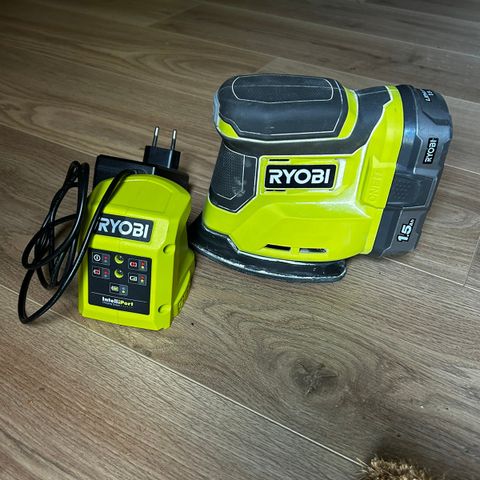 Ryobi deltasliper med batteri og lader