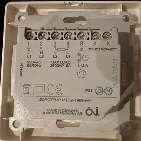 2x Microtemp og 1x Elko termostat