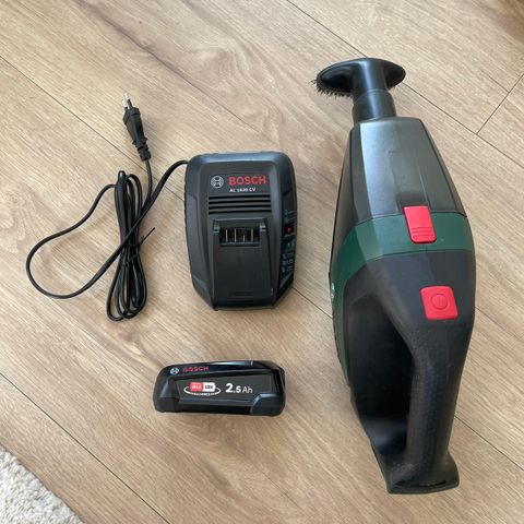 Bosch vac 18V støvsuger med batteri og lader