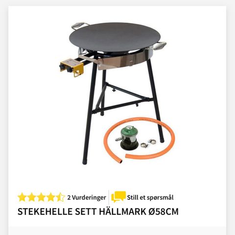 STEKEHELLE SETT HÄLLMARK Ø58CM