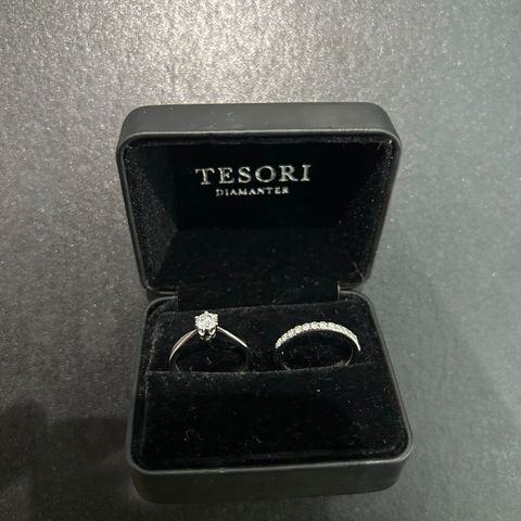 Tesori Diamantring 0,40Carat + 0,31Carat rekkering.