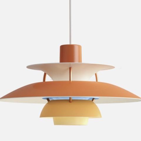 PH 5 taklampe Ø50 - orange nyanser