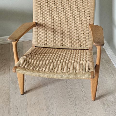 Strøken
Wegner CH25 - Lounge Chair eik/naturflett