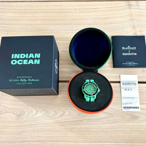 Swatch x Blancpain Fifty fathoms Indian Ocean