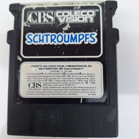 Colecovision spill: Schtroumphs (Smurfs)