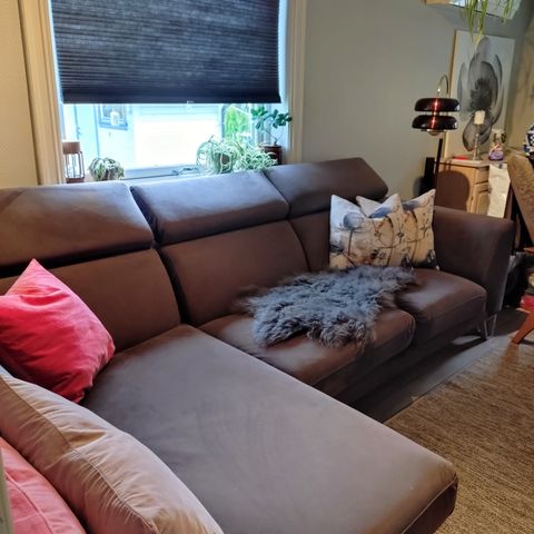 NY PRIS! DESIGN4U sofa med sjeselong