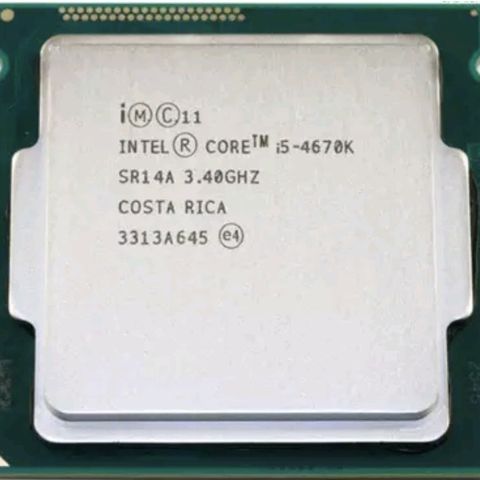 Intel I5-4670k Quad core prosessor