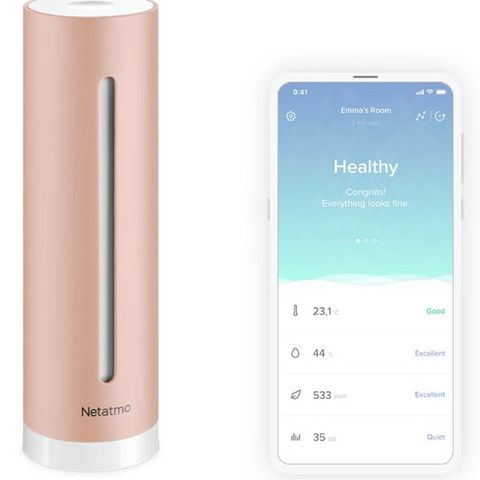 Netatmo smart luftkvalitetsmåler innendørs