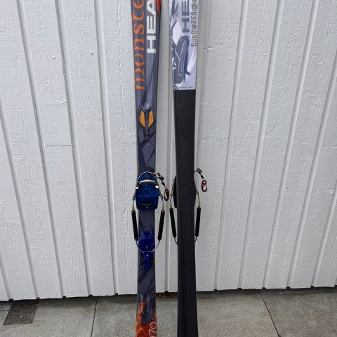 Telemark ski og sko med rotaffela binding 163 cm