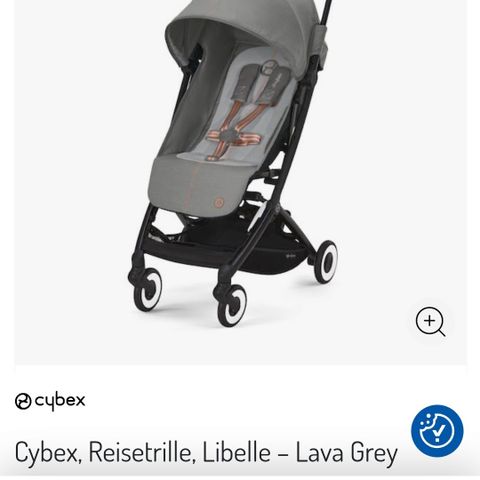 Cybex libelle lava gray til leie