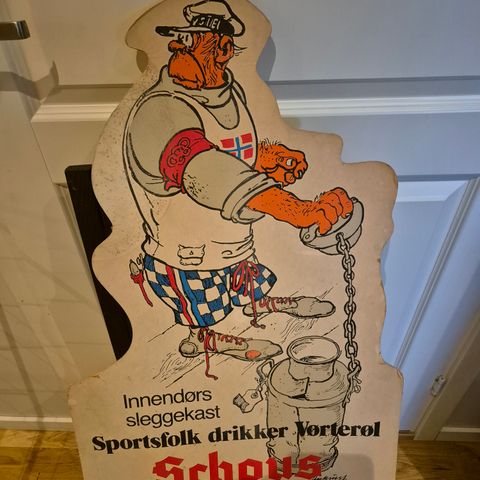 SCHOUS VØRTERØL AUKRUST PLAKAT MEGET SJELDEN