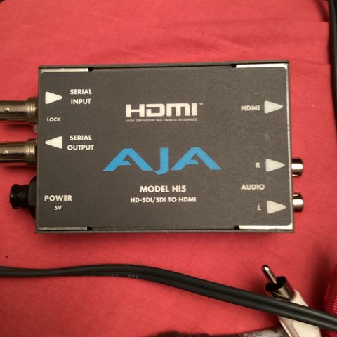 CHEAP AJA HI5 HD/SD SDI to HDMI Video and Audio Converter