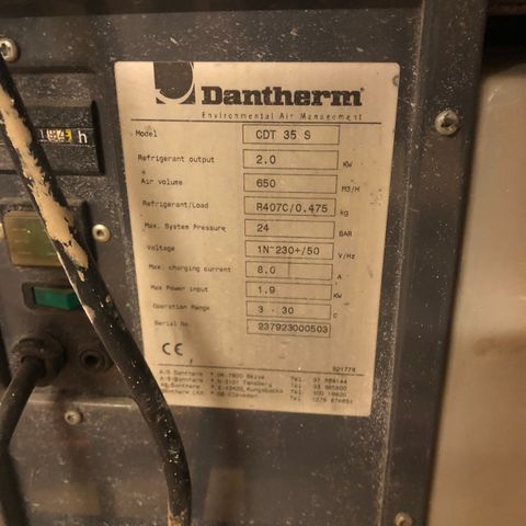 Dantherm CDT 35 S byggtørker / avfukter